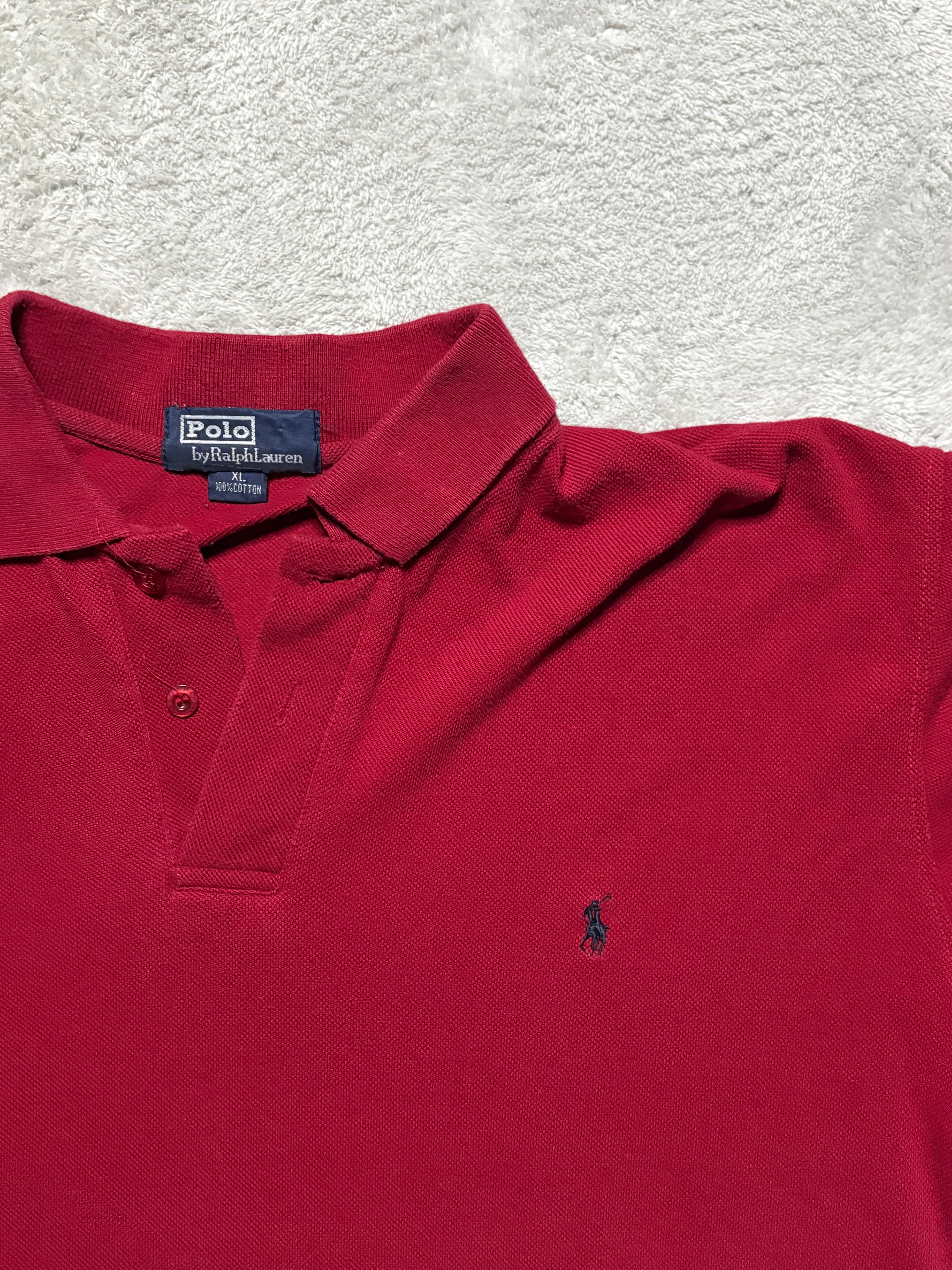 Polo Ralph Lauren Poloshirt Rot Vintage XL