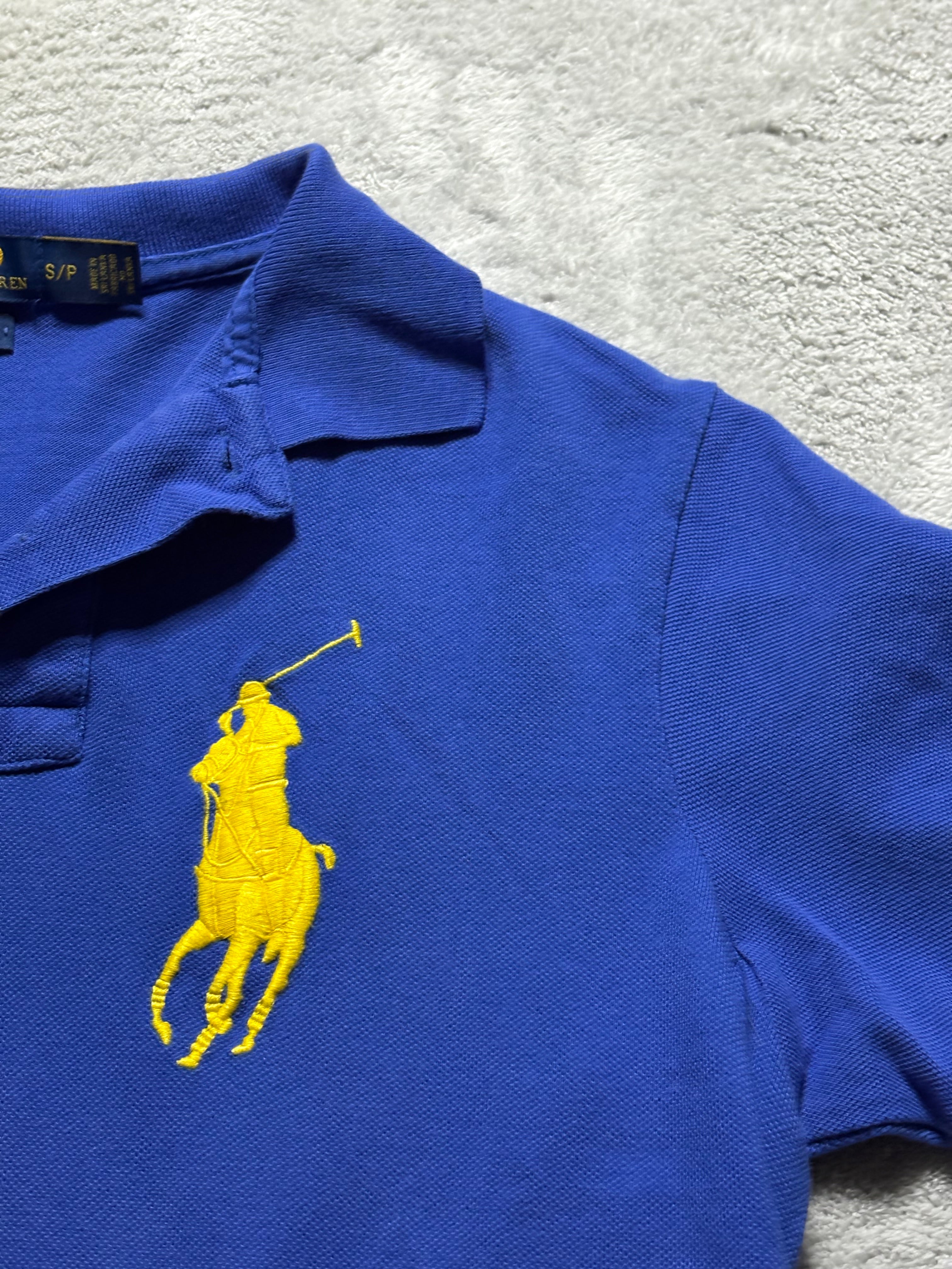 Polo Ralph Lauren Big Pony Poloshirt Blau Gelb S