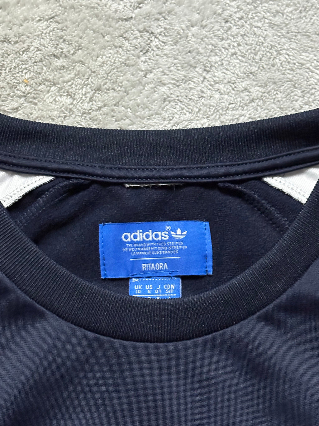 Adidas Originals Snap Button Pullover Trefoil Logo Backprint M