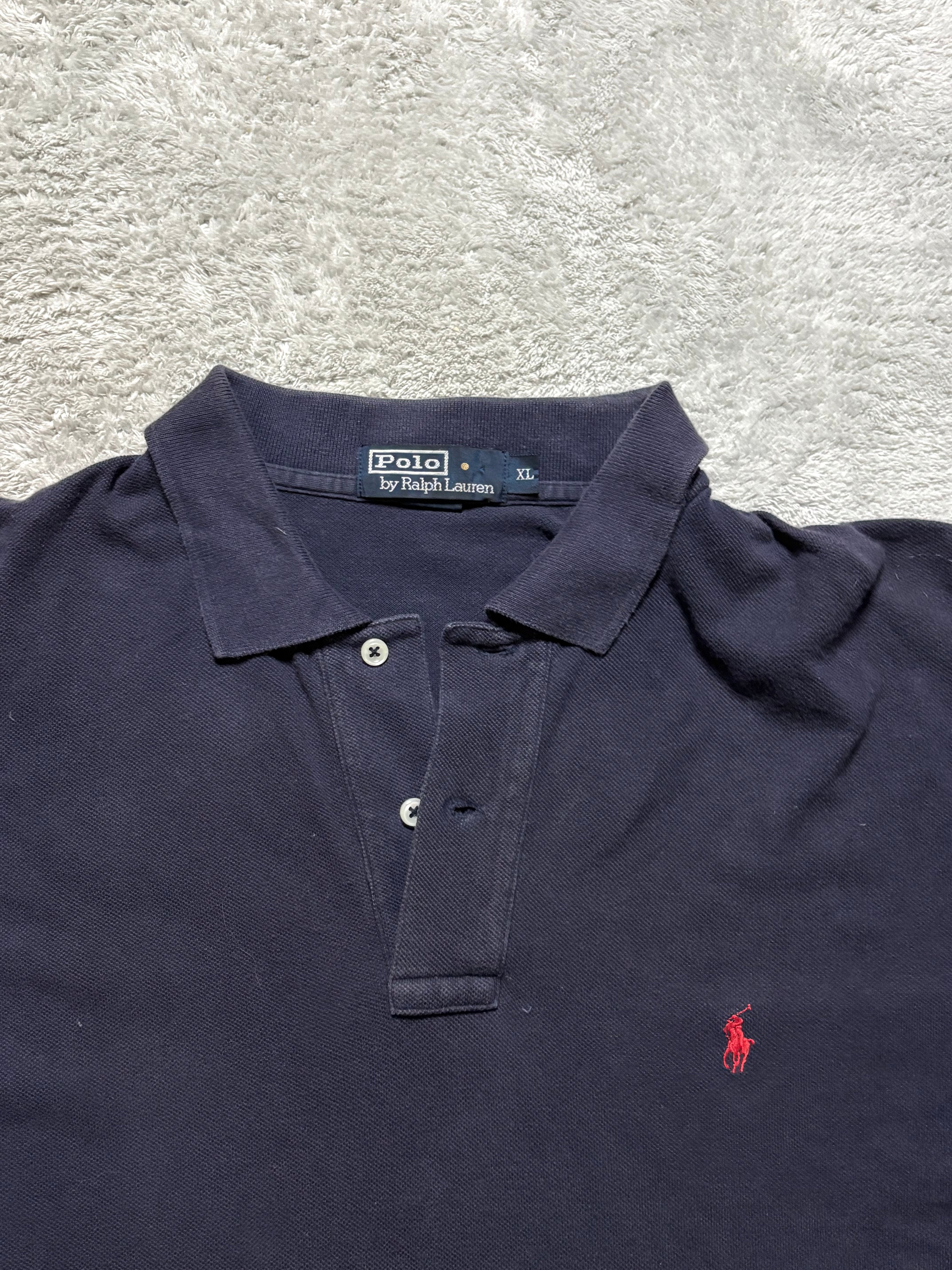 Polo Ralph Lauren Poloshirt Navy Blue Red Pony XL