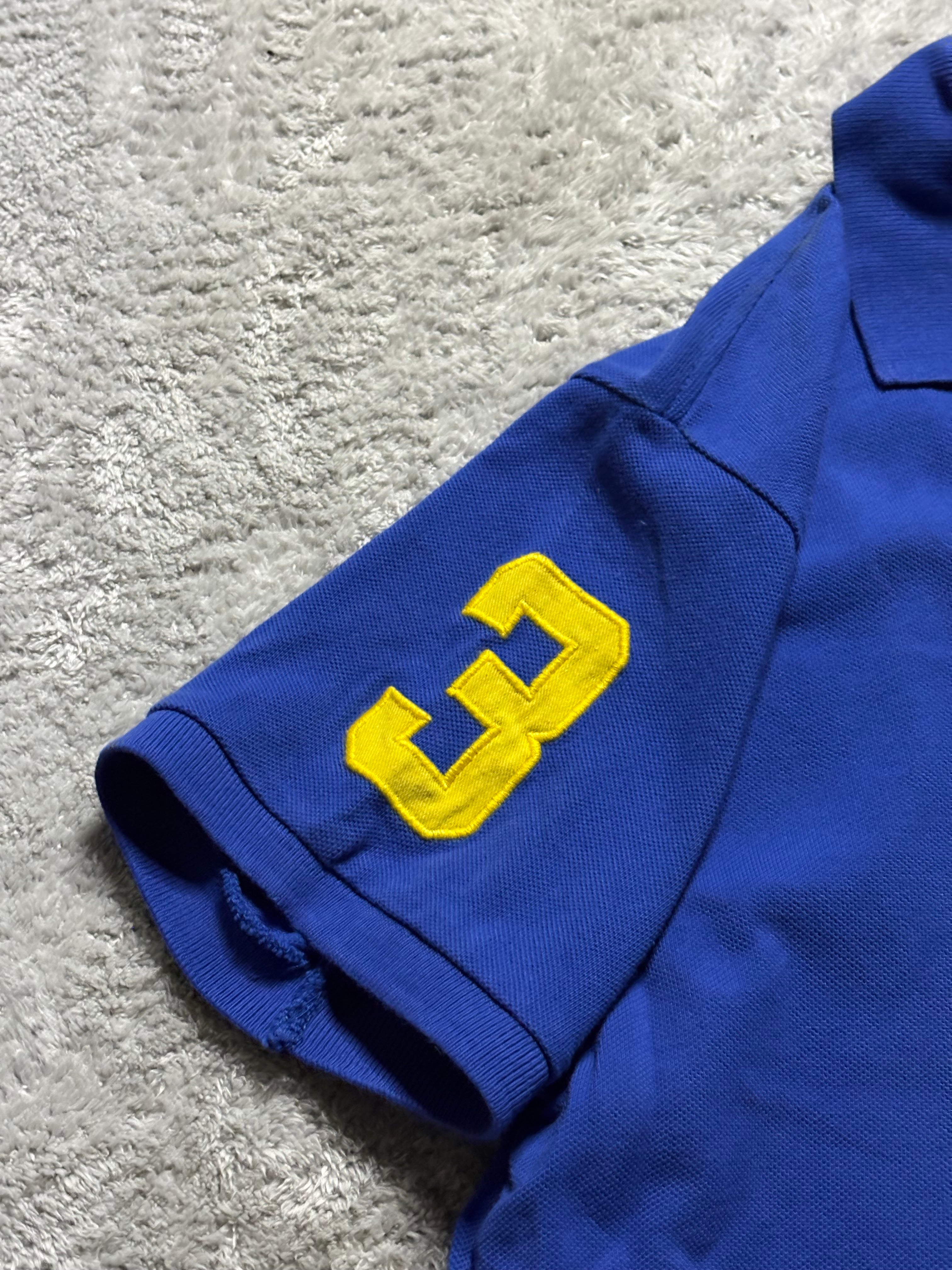 Polo Ralph Lauren Big Pony Poloshirt Blau Gelb S