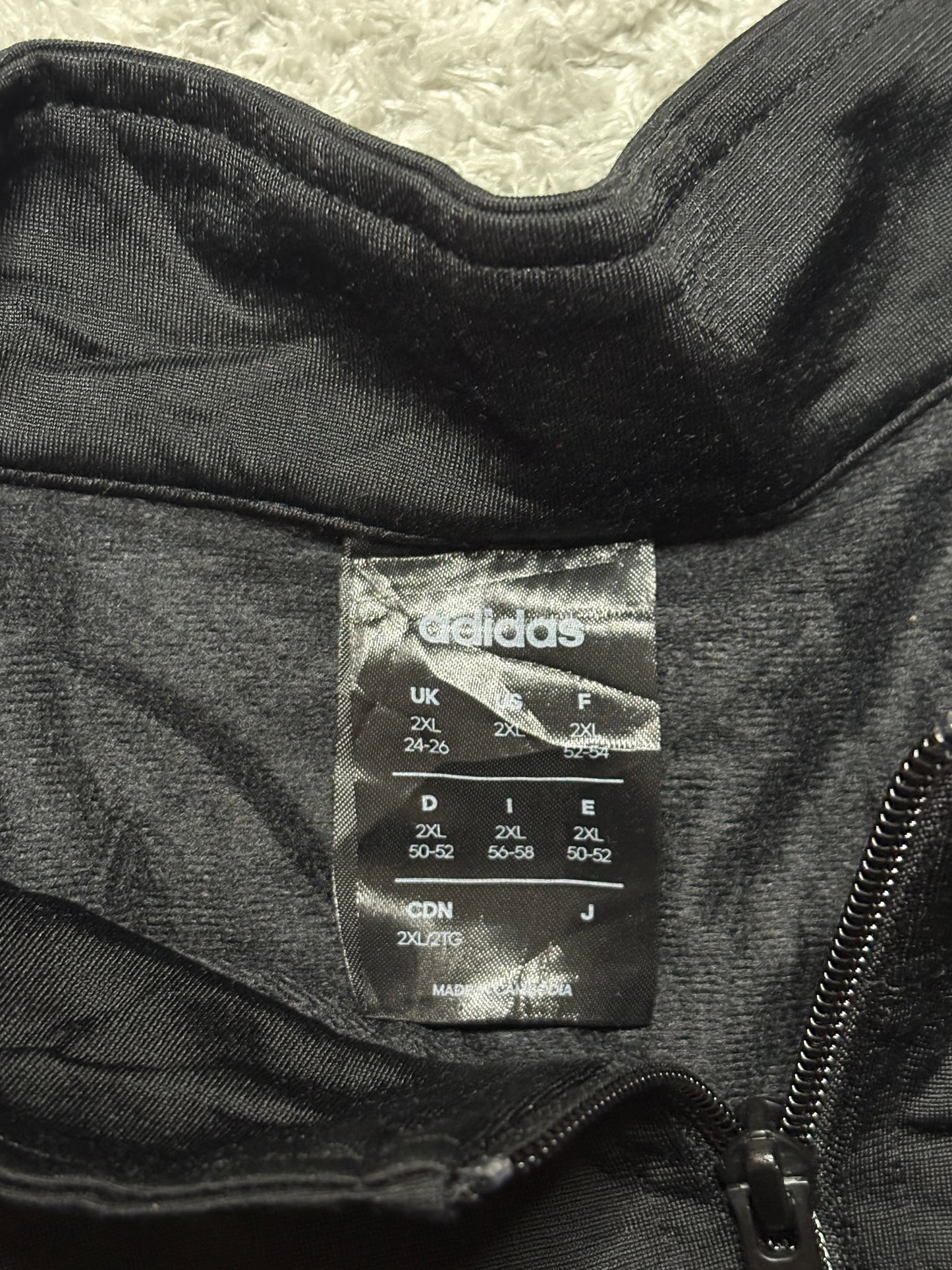 Adidas 3 Streifen Track Jacket Schwarz M
