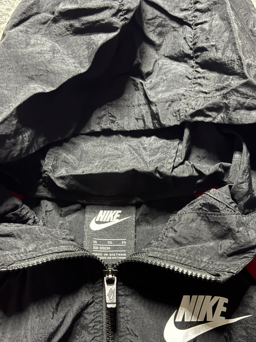 Nike Windbreaker Jacke Vintage Y2K Swoosh Hooded M/S