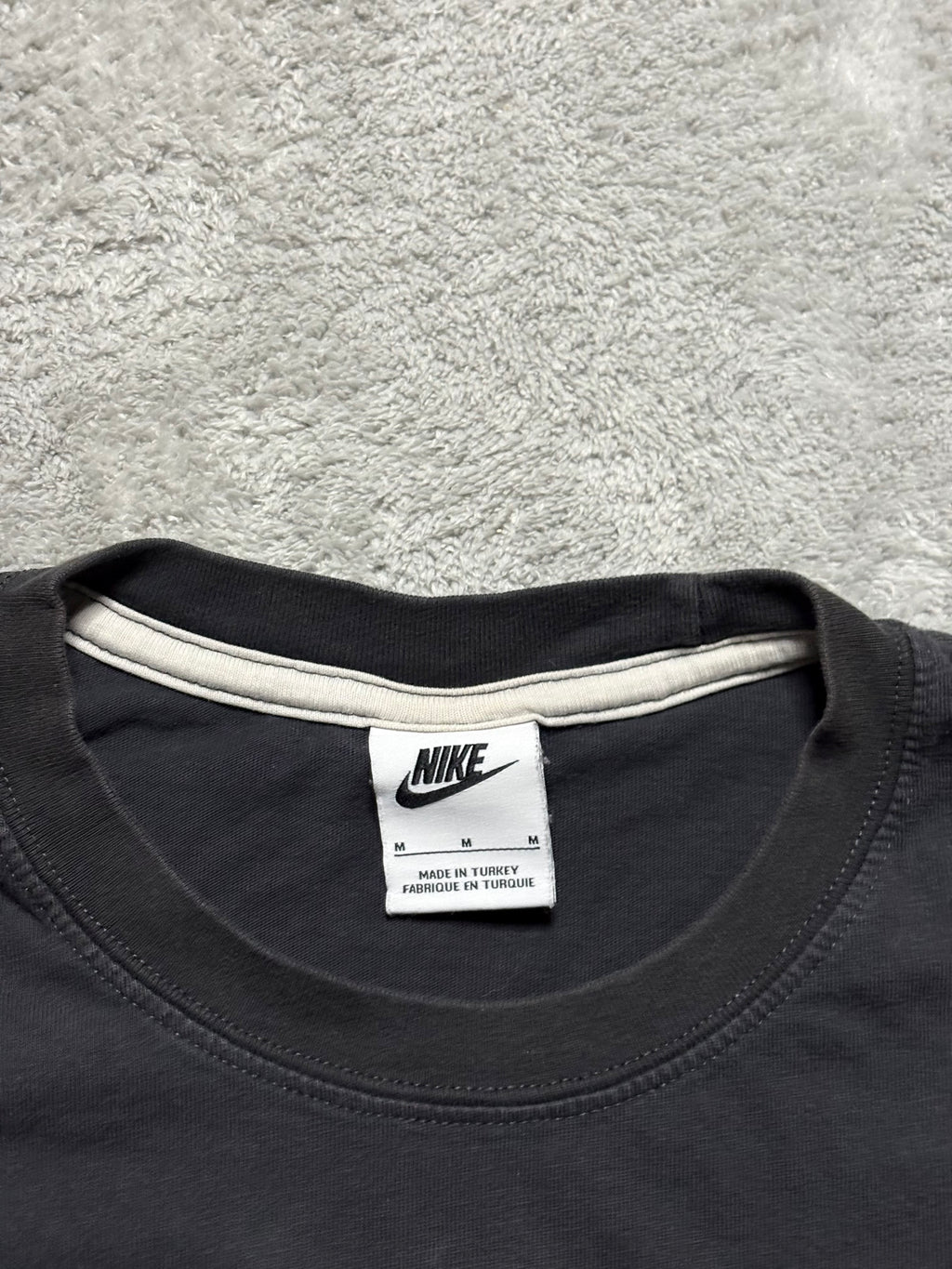 Nike Vintage College Logo T-Shirt Schwarz M