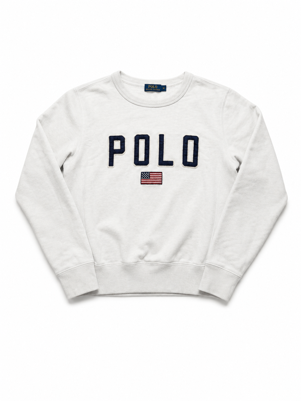 Polo Ralph Lauren USA Flag Sweatshirt Weiß M
