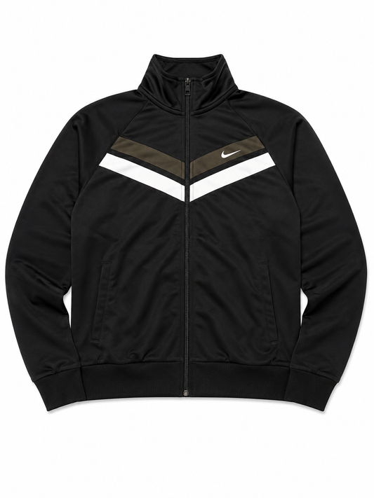 Nike Track Jacket Schwarz Vintage Y2K Swoosh M