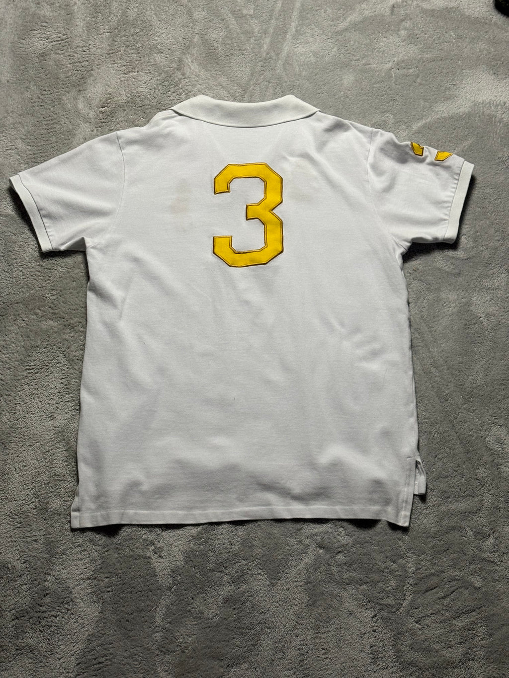 Ralph Lauren Vintage Big Pony Polo Weiß/Gold XL