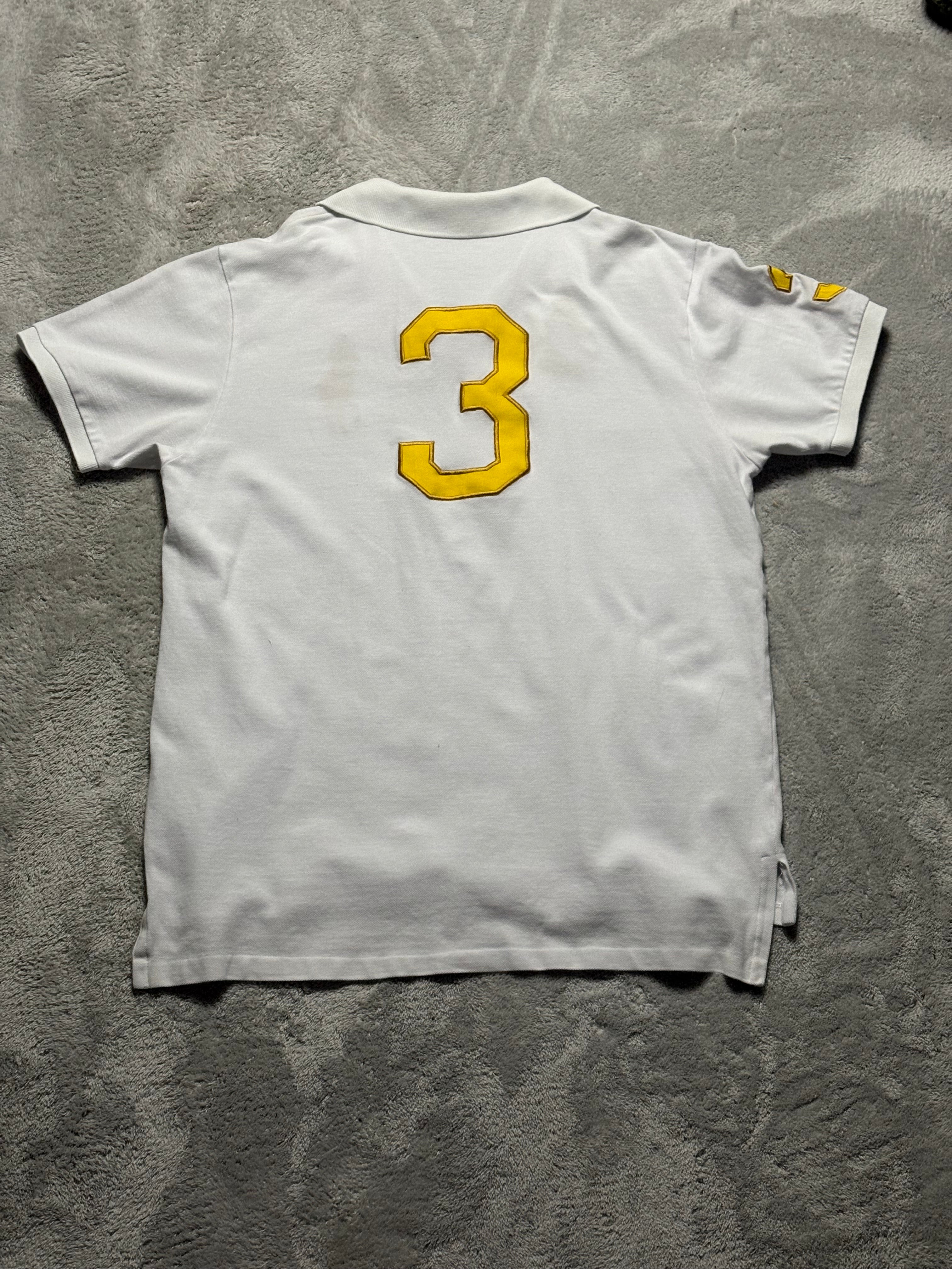 Ralph Lauren Vintage Big Pony Polo Weiß/Gold XL