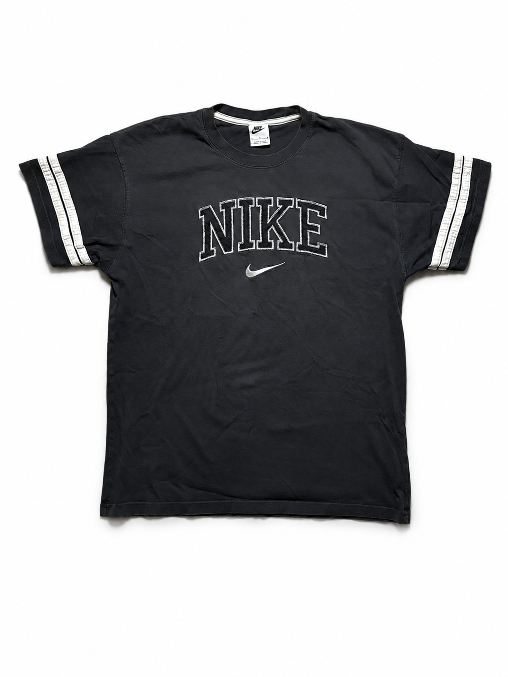 Nike Vintage College Logo T-Shirt Schwarz M