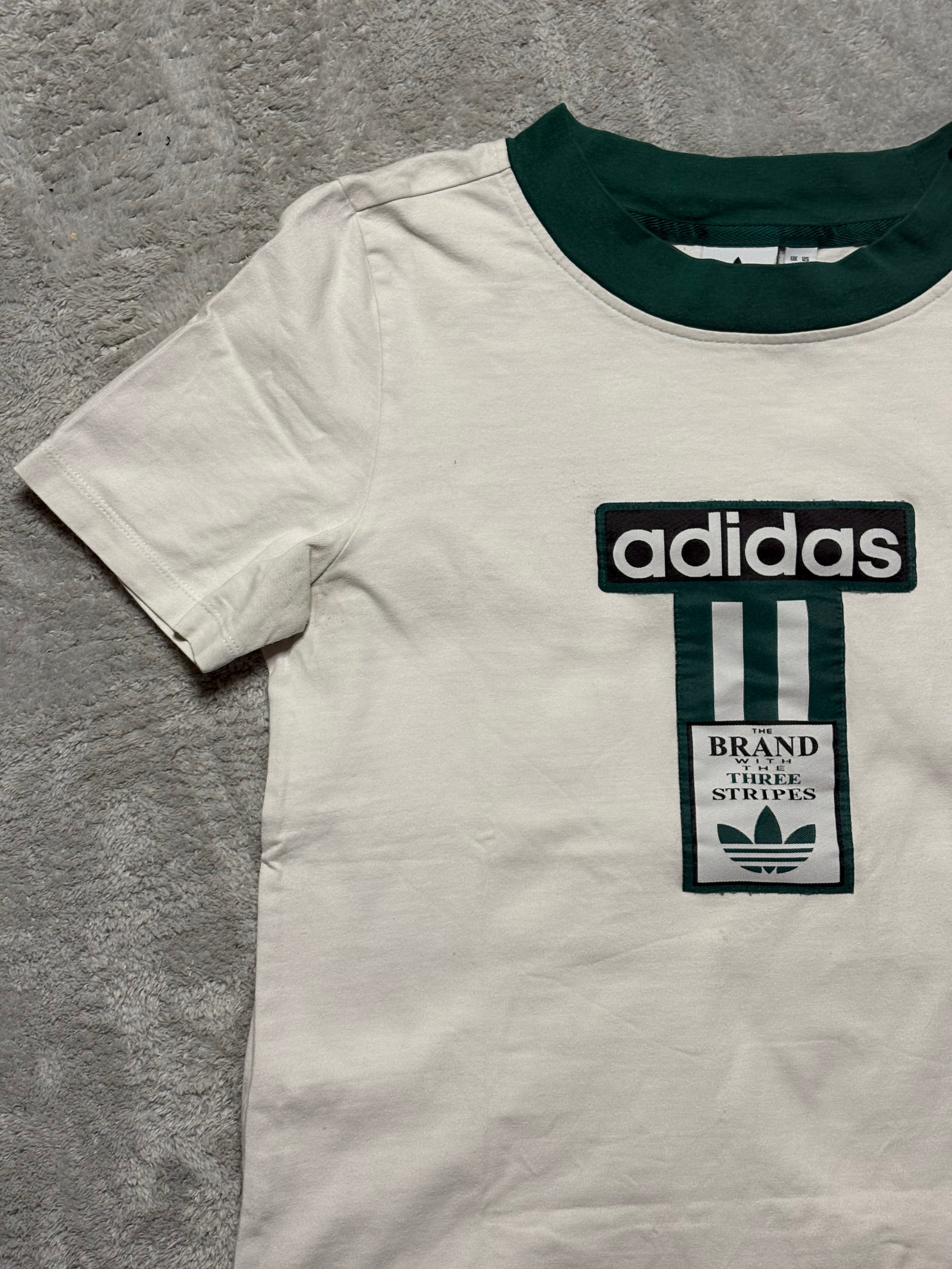 Adidas Originals Ringer T-Shirt Weiß/Grün