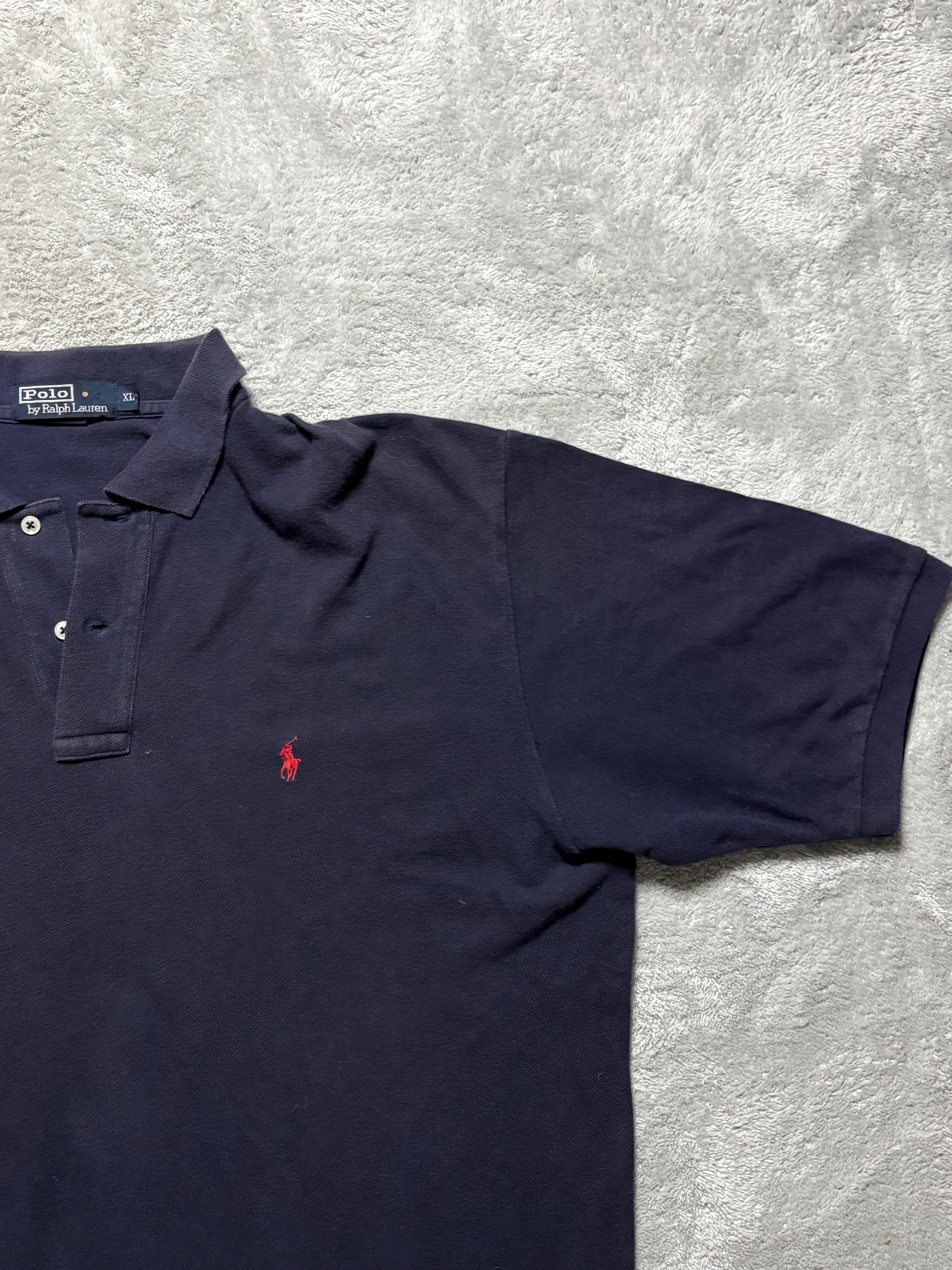 Polo Ralph Lauren Poloshirt Navy Blue Red Pony XL