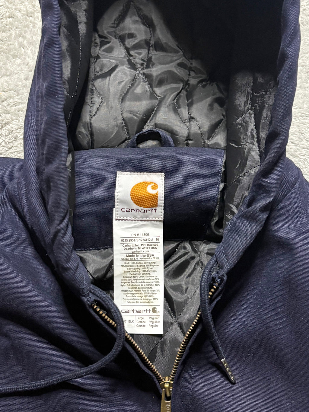 Carhartt Active Jacket Navy USA 🇺🇸