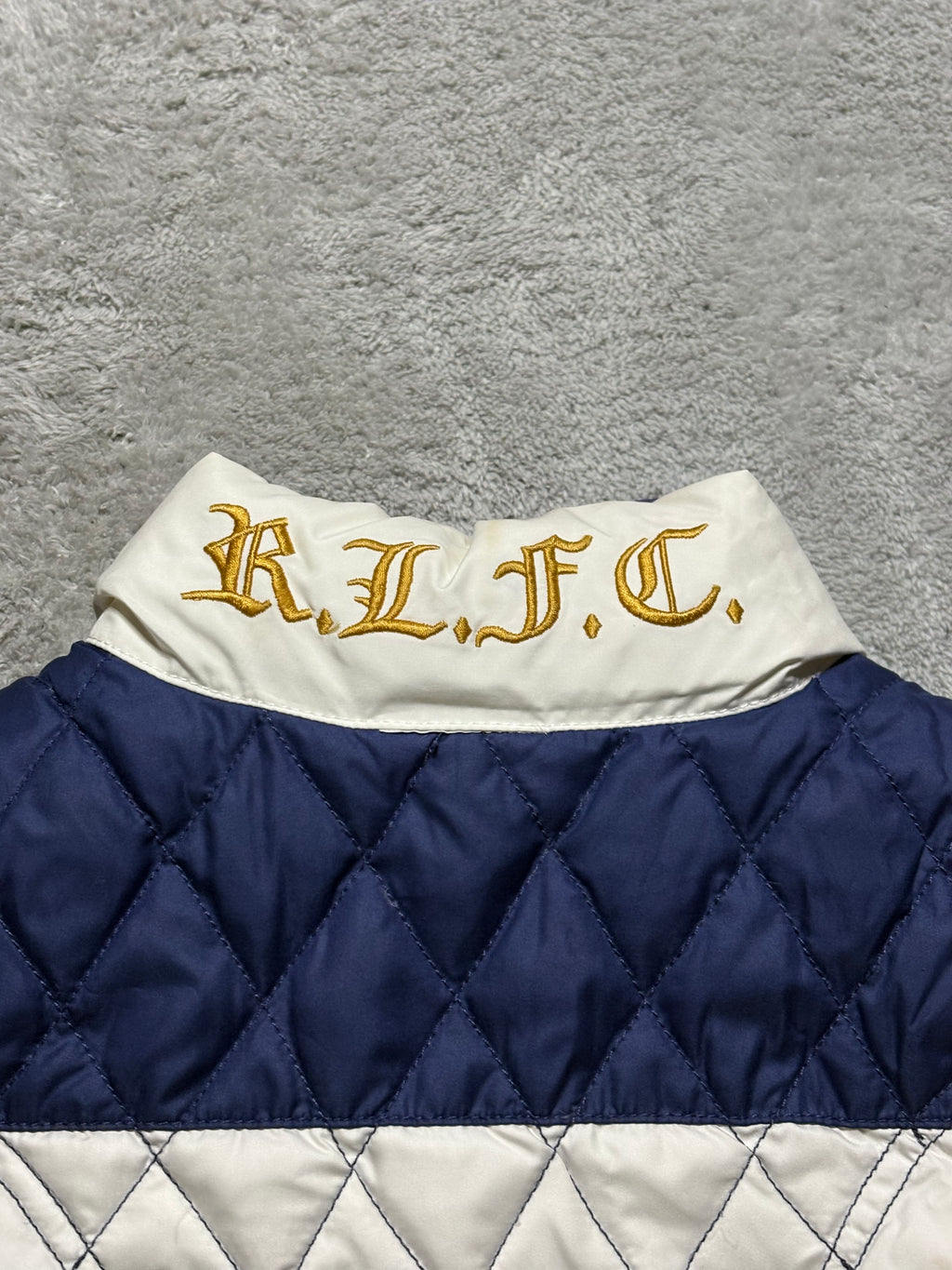 Ralph Lauren Wendeweste Daunenweste Blau Lila Reversible L