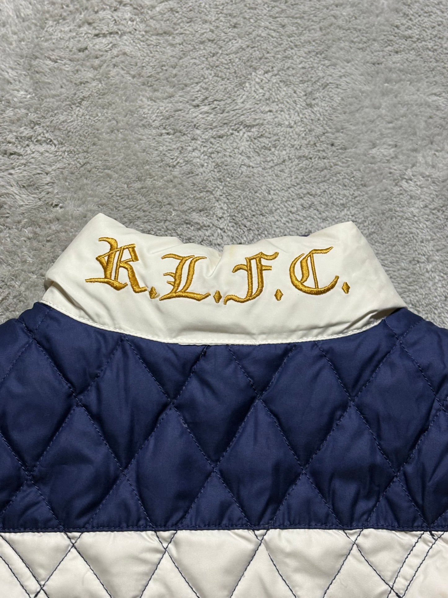 Ralph Lauren Wendeweste Daunenweste Blau Lila Reversible L