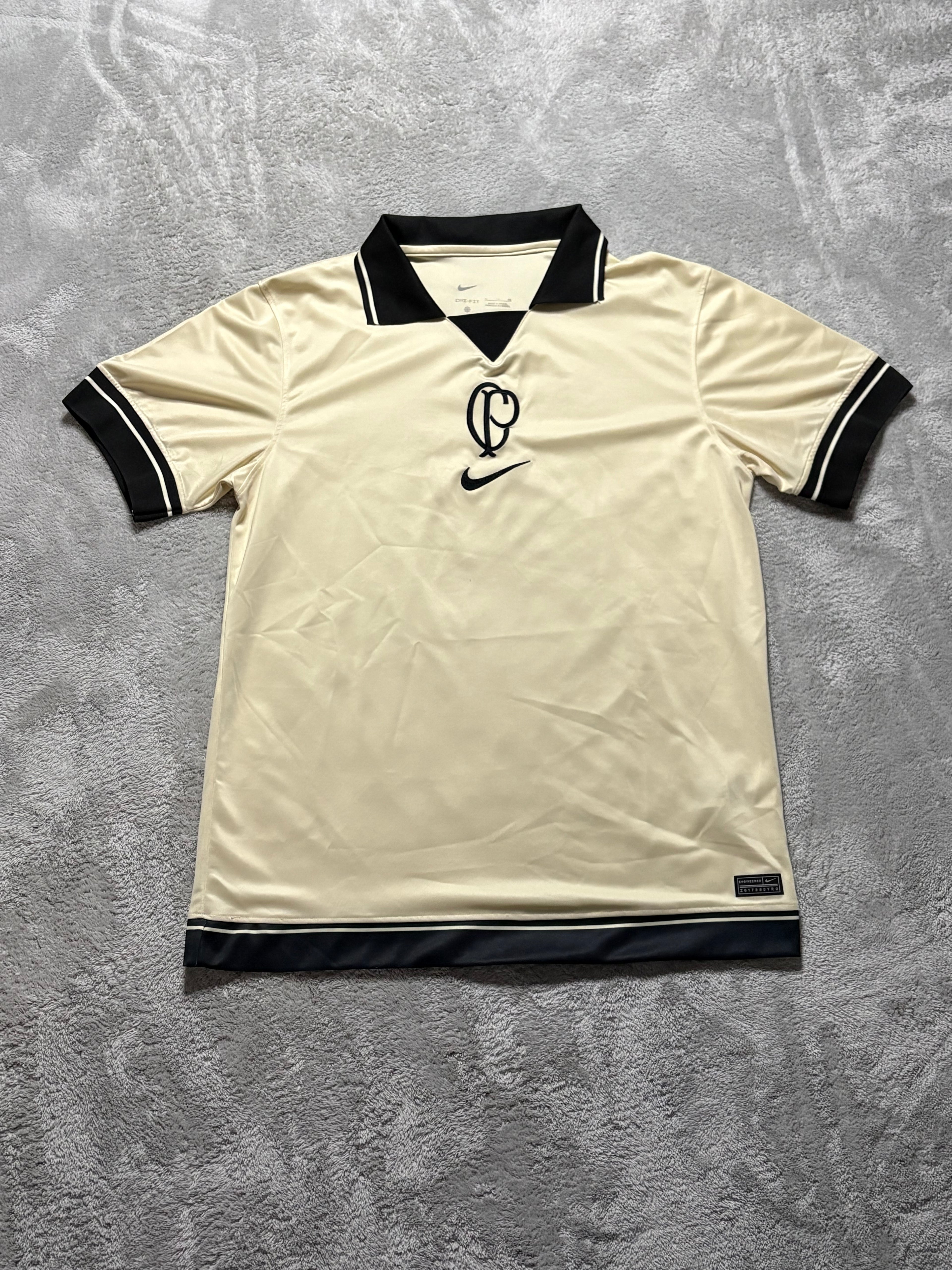 Nike Corinthians Dri-FIT Fußballtrikot Creme/Schwarz XL