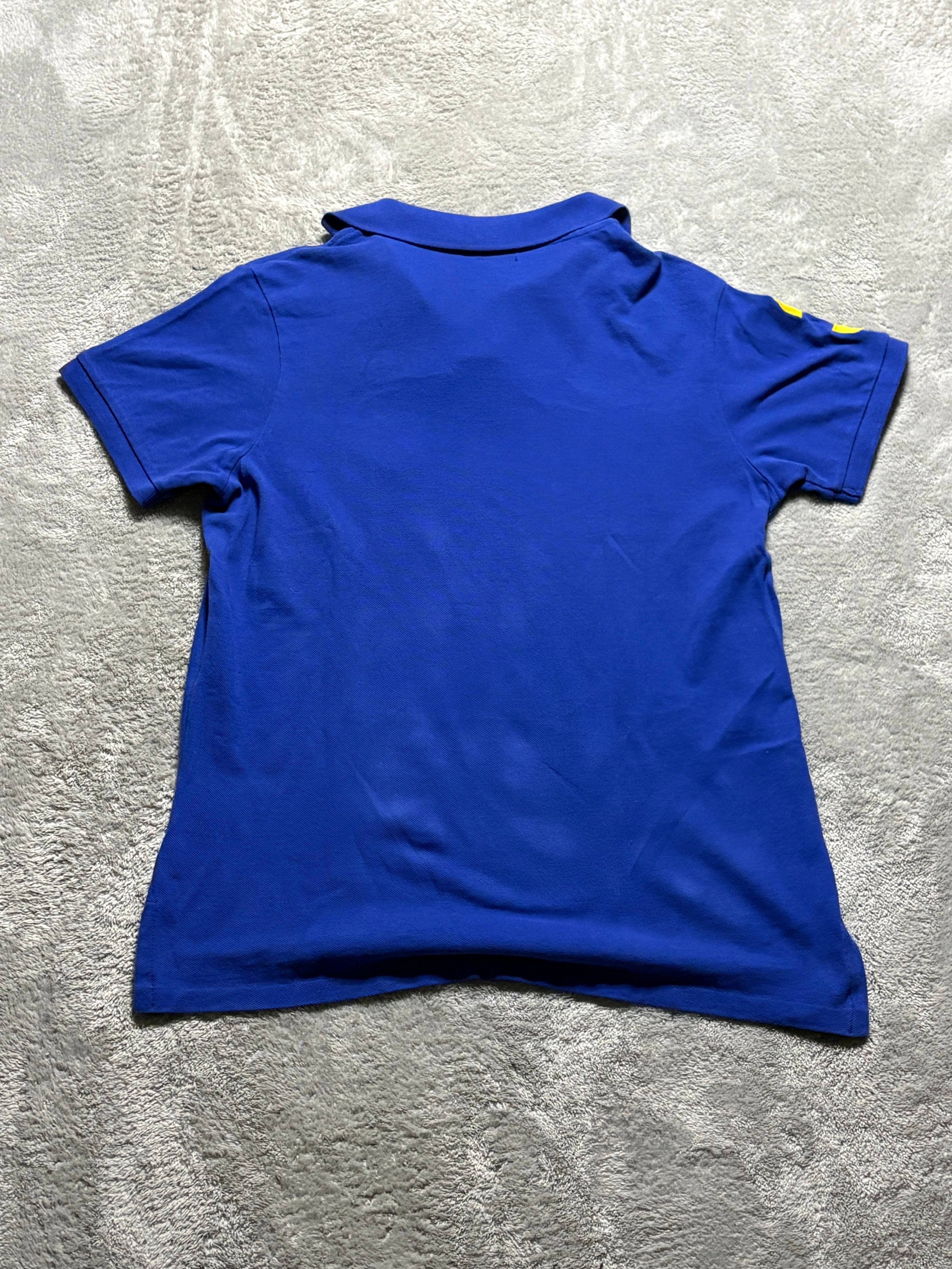 Polo Ralph Lauren Big Pony Poloshirt Blau Gelb S