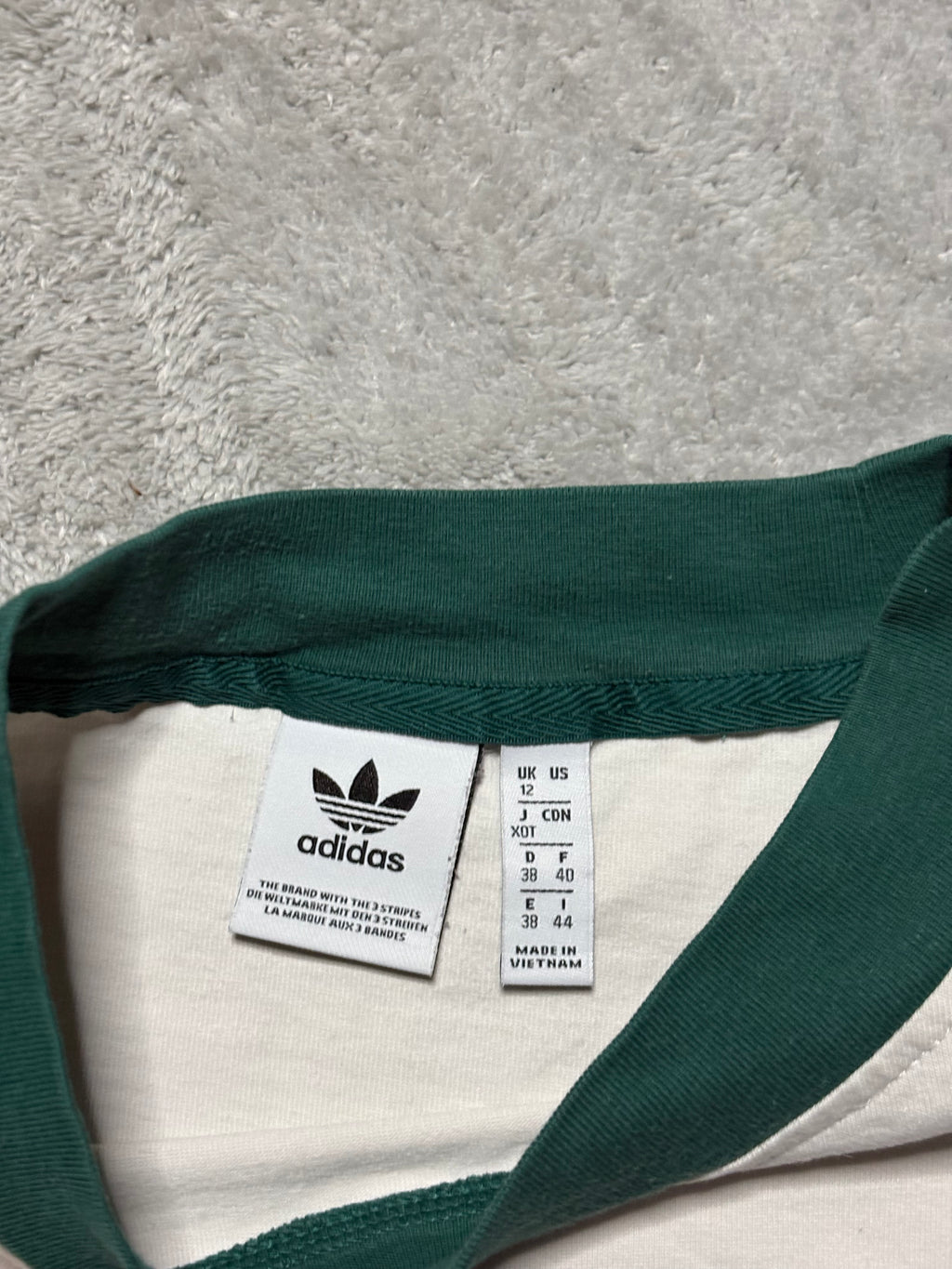 Adidas Originals Ringer T-Shirt Weiß/Grün