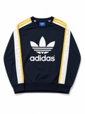 Adidas Originals Snap Button Pullover Trefoil Logo Backprint M