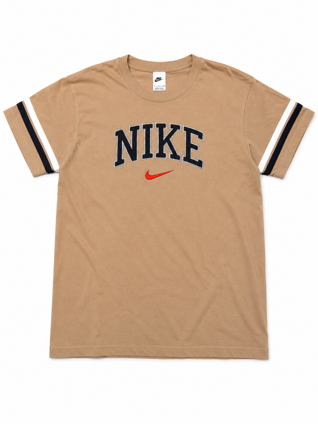 Nike Vintage T Shirt Tee Braun Stick S