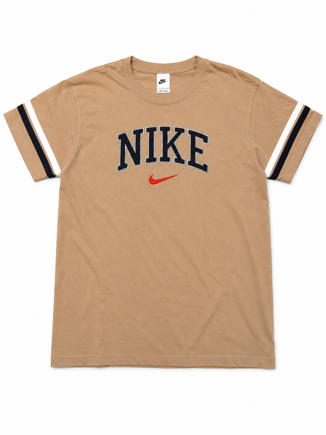 Nike Vintage T Shirt Tee Braun Stick S