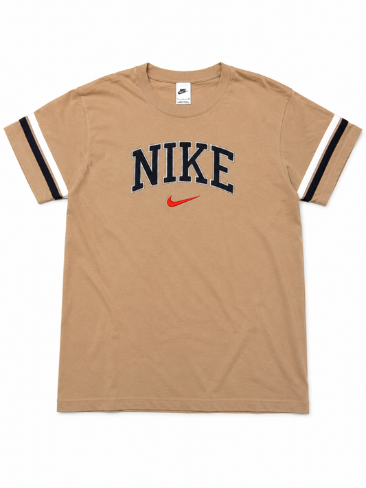 Nike Vintage T Shirt Tee Braun Stick S