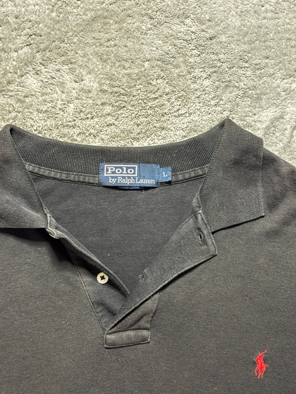 Polo Ralph Lauren Poloshirt Schwarz Red Pony L