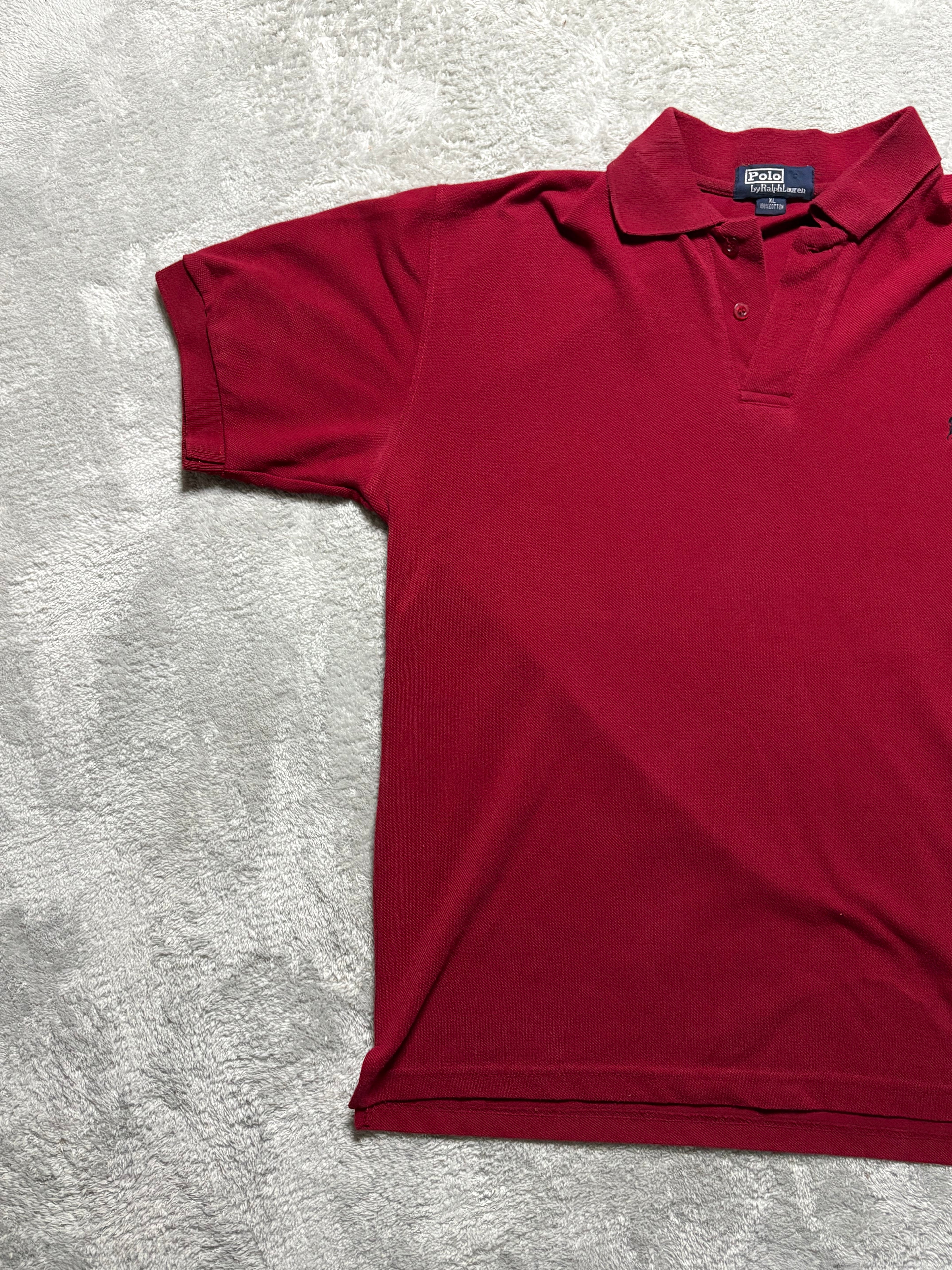 Polo Ralph Lauren Poloshirt Rot Vintage XL