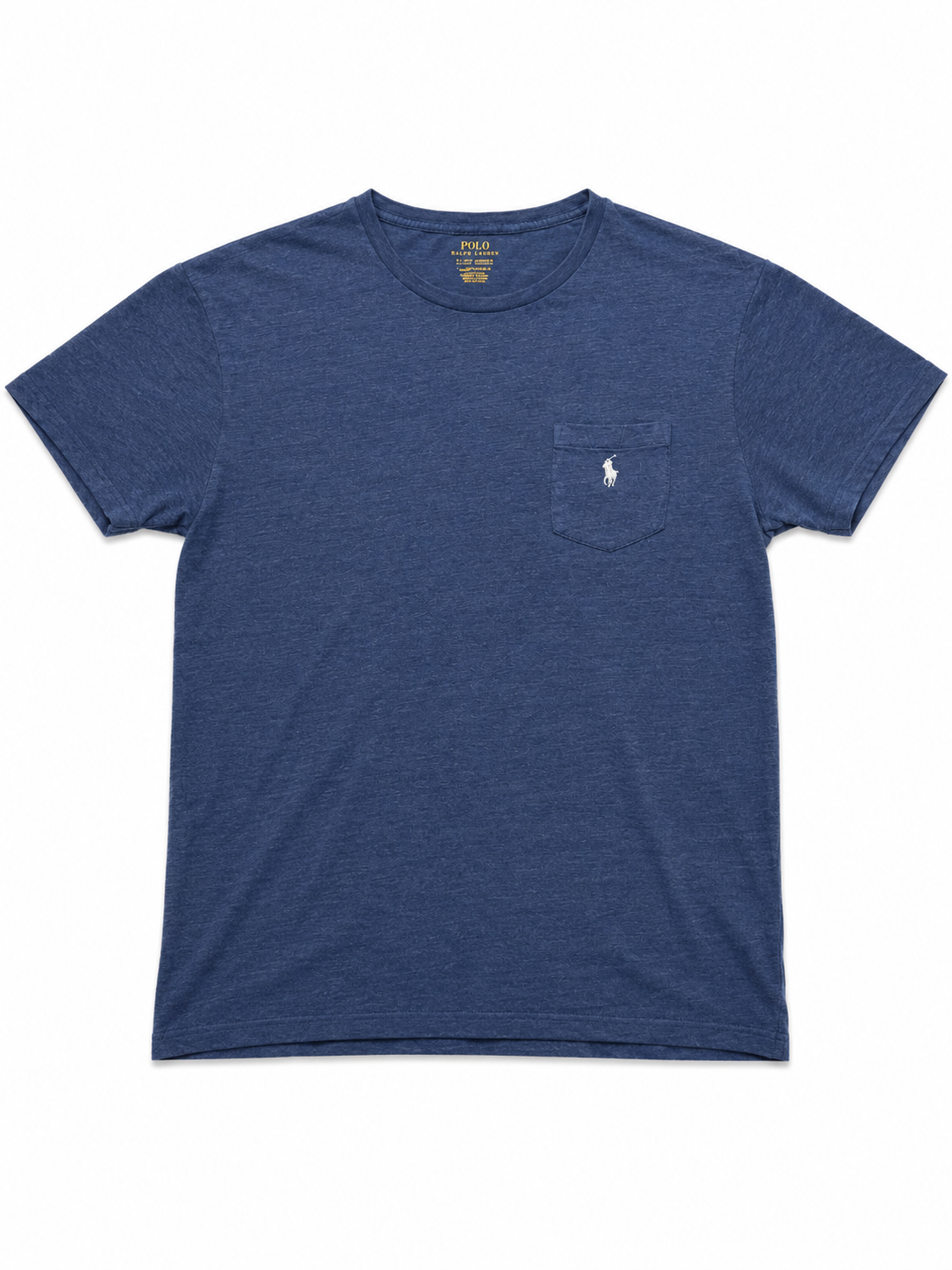 Polo Ralph Lauren Pocket T-Shirt Navy Blue Custom Slim Fit L