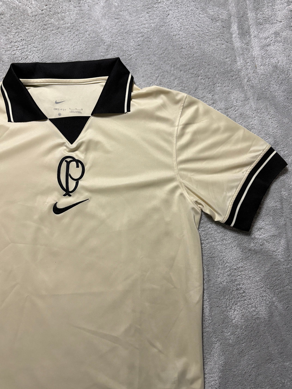Nike Corinthians Dri-FIT Fußballtrikot Creme/Schwarz XL