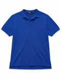 Polo Ralph Lauren Poloshirt Blau Rot Vintage XL
