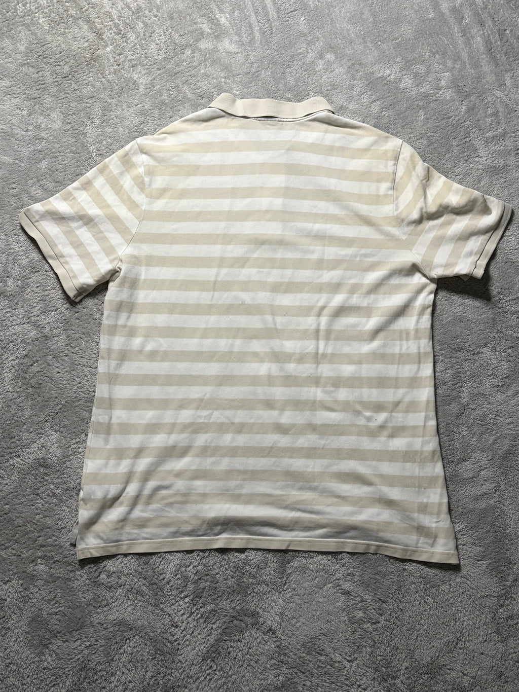 Nike Vintage Stripe Poloshirt Beige Creme XL