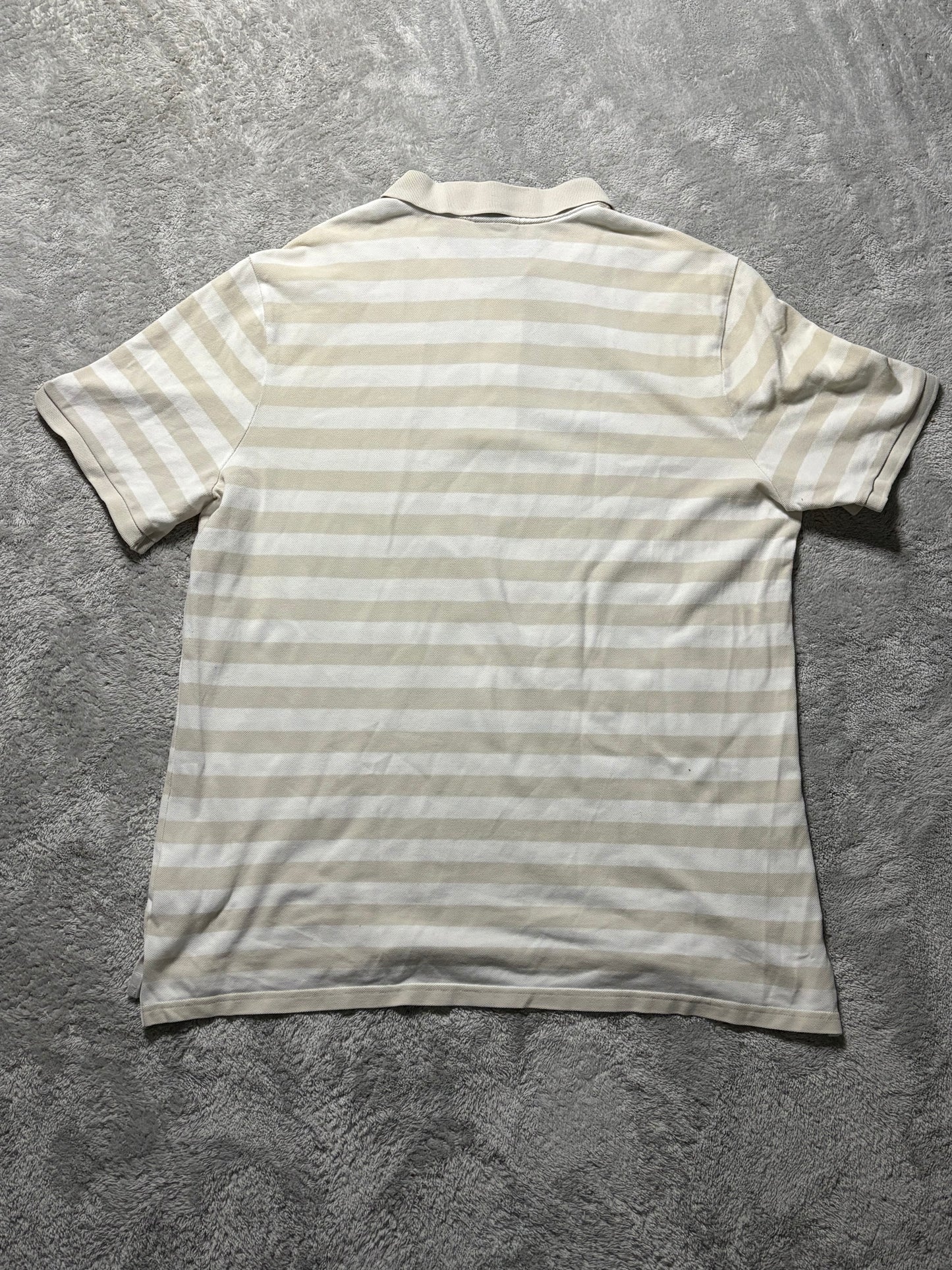 Nike Vintage Stripe Poloshirt Beige Creme XL