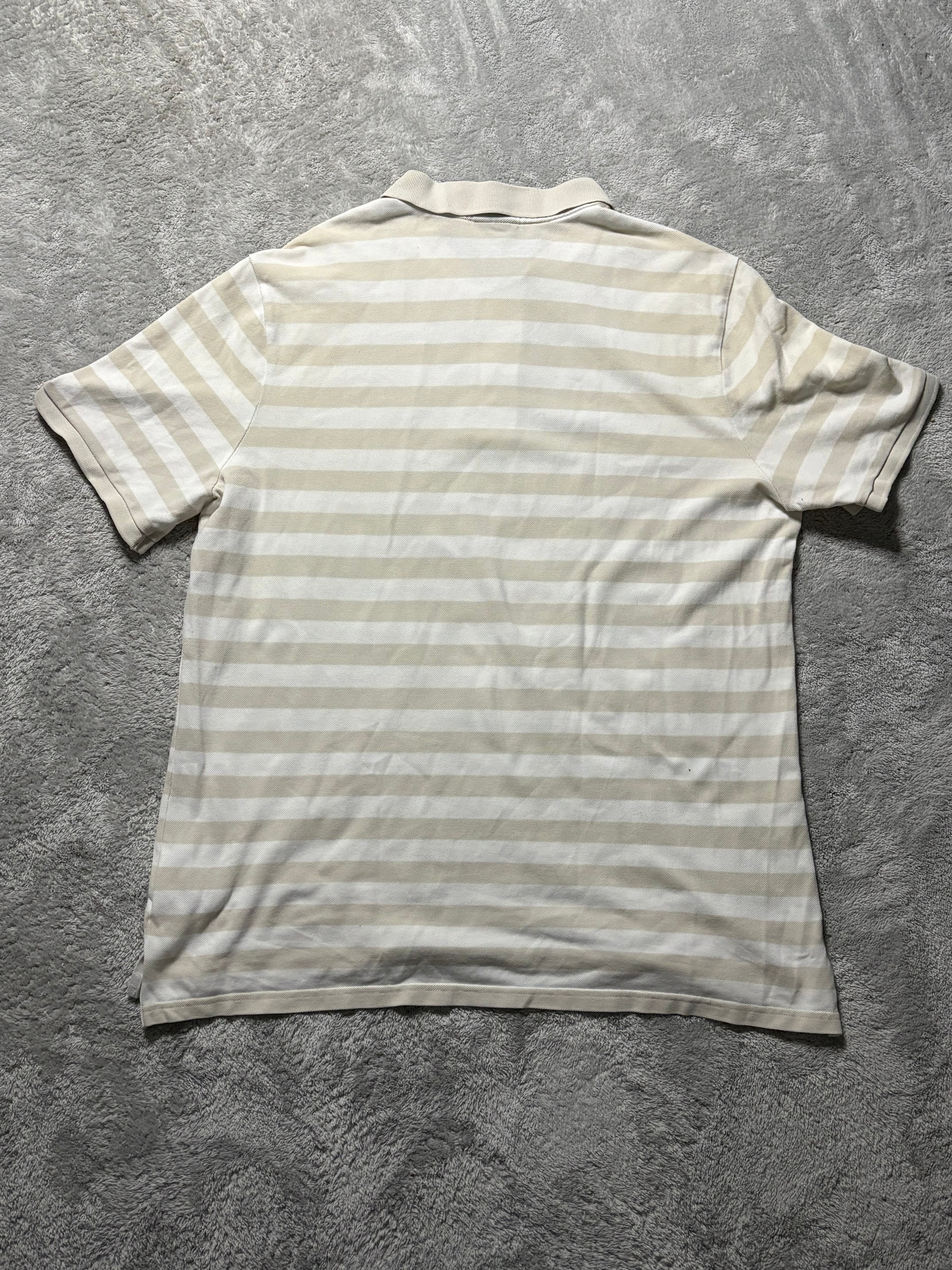 Nike Vintage Stripe Poloshirt Beige Creme XL